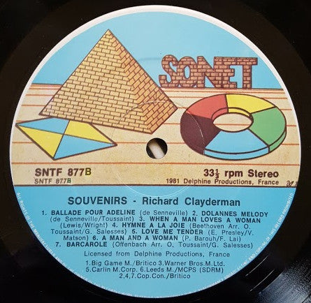 Richard Clayderman : Souvenirs (LP, Comp)