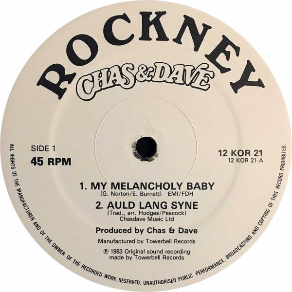 Chas And Dave : My Melancholy Baby (12", Single)