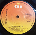 Johnny Mathis : You Light Up My Life (7", Single)