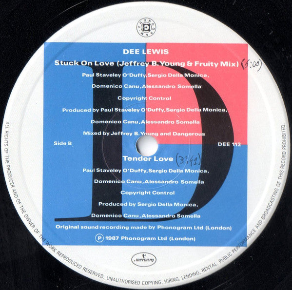 Dee Lewis : Stuck On Love (12", Single)
