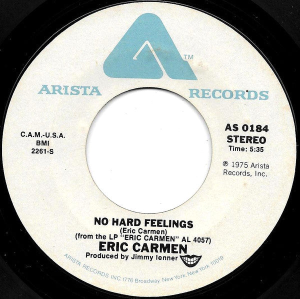 Eric Carmen : Never Gonna Fall In Love Again / No Hard Feelings (7", Single, Ter)
