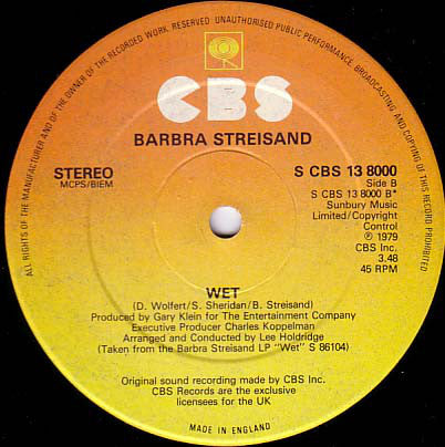 Barbra Streisand / Donna Summer : No More Tears (Enough Is Enough) (12", Single)