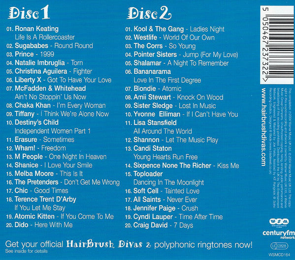 Various : Hairbrush Divas 2 (2xCD, Comp)