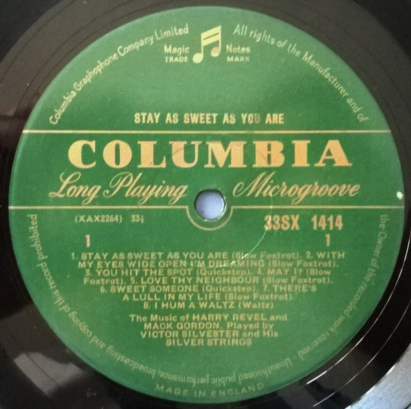 Victor Silvester and His Silver Strings : Stay As Sweet As You Are (The Music Of Harry Revel And Mack Gordon) (LP, Album, Mono)