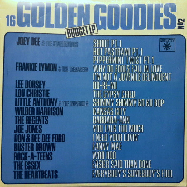 Various : Golden Goodies - No.2 (LP, Comp, Mono)