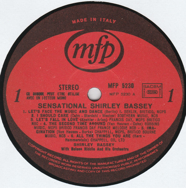 Shirley Bassey With Nelson Riddle And His Orchestra : What Now My Love (LP, Album, RE)