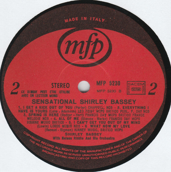 Shirley Bassey With Nelson Riddle And His Orchestra : What Now My Love (LP, Album, RE)