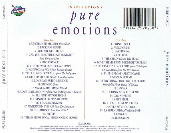 Unknown Artist : Pure Emotions (2xCD, Comp)