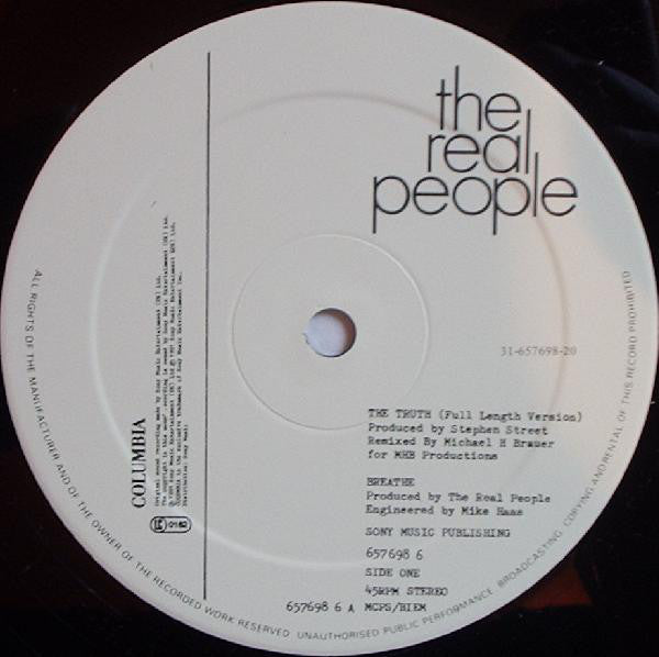 The Real People : The Truth (12", Single, RE)