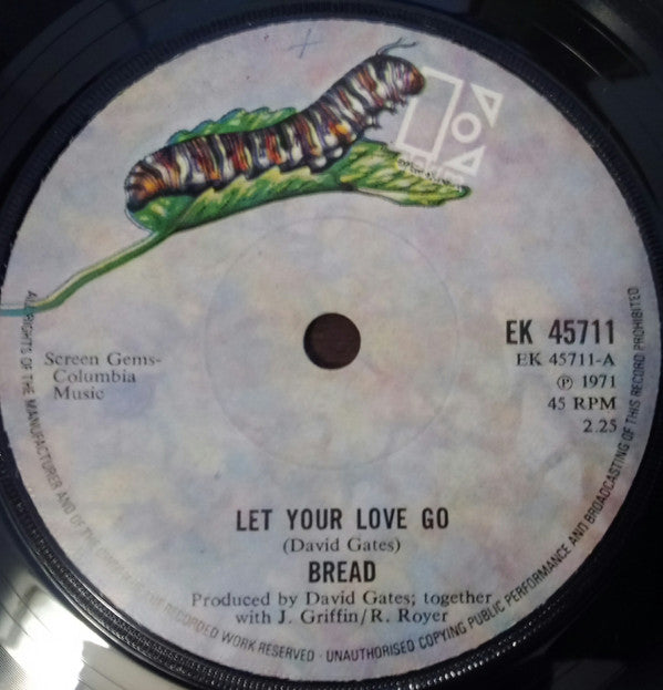 Bread : Let Your Love Go / Too Much Love (7", Single)
