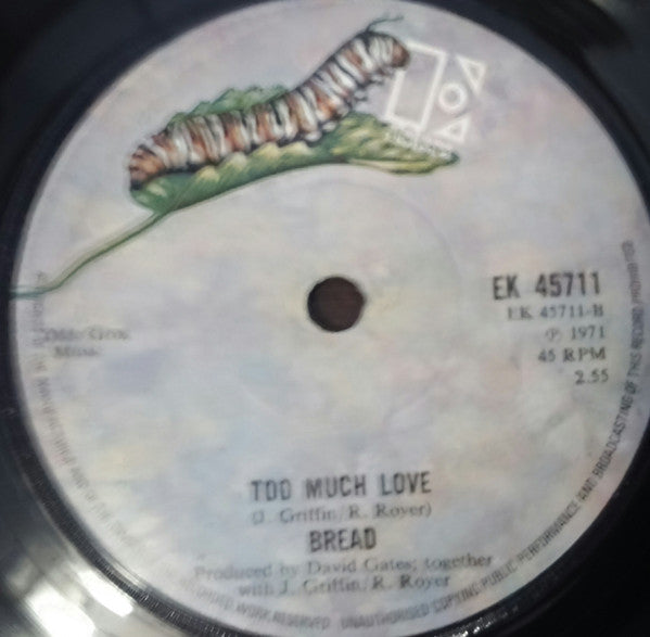 Bread : Let Your Love Go / Too Much Love (7", Single)