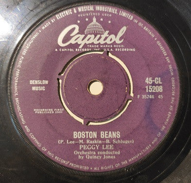 Peggy Lee : Yes Indeed (7")