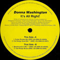 Donna Washington : It's All Right! (12")