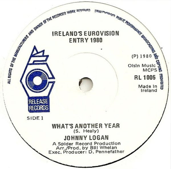 Johnny Logan : What's Another Year! (7", Single)
