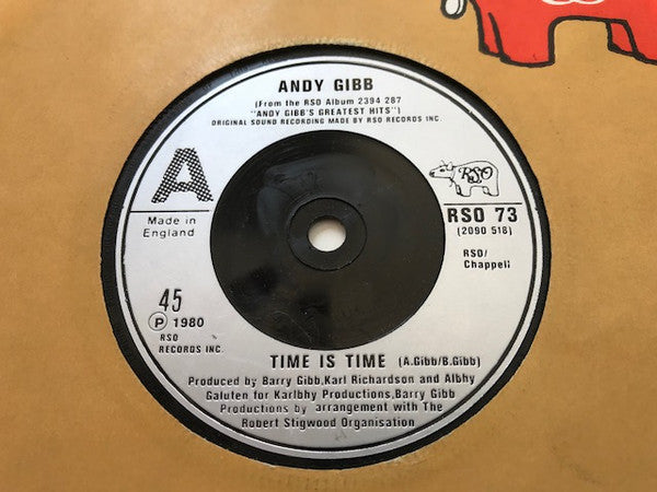 Andy Gibb : Time Is Time (7", Single)