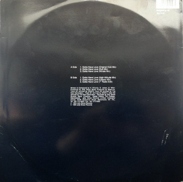 Bassrate : Gotta Have Love (12")