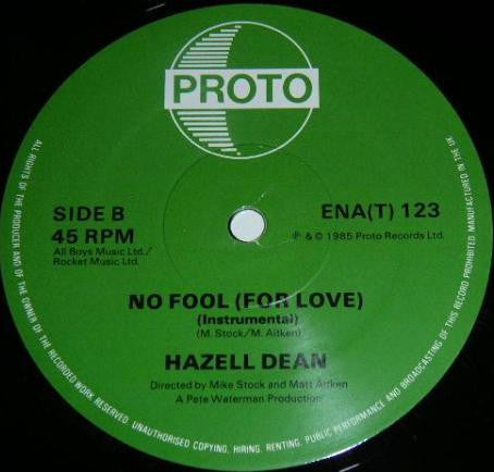 Hazell Dean : No Fool (For Love) (12", Single)