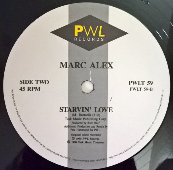 MarcAlex : Quick Quick (The Mardi Gras Dance Mix) / Starvin' Love (12")