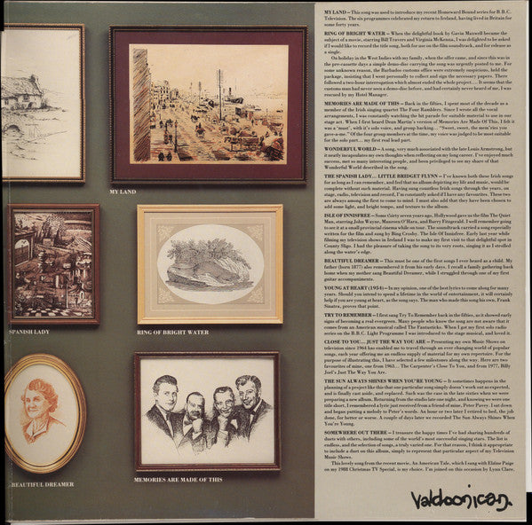 Val Doonican : Songs From My Sketch Book (LP)