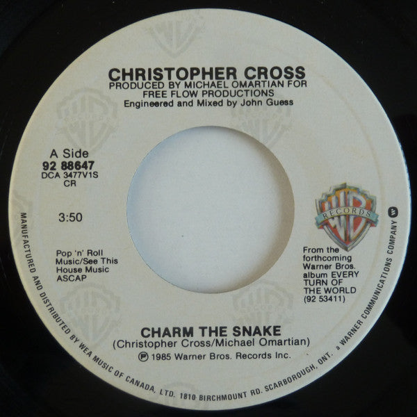Christopher Cross : Charm The Snake (7", Single)