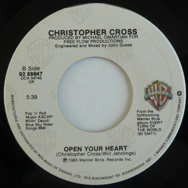 Christopher Cross : Charm The Snake (7", Single)