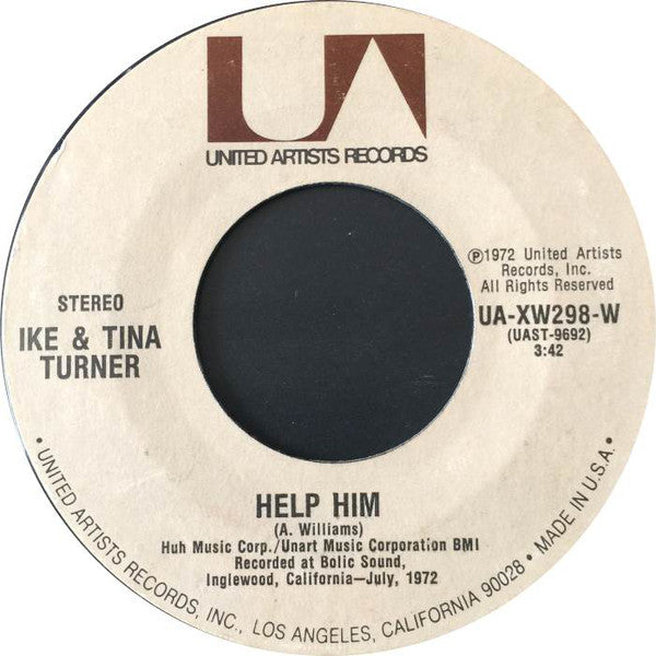 Ike & Tina Turner : Nutbush City Limits / Help Him (7", Single, Styrene, Ter)