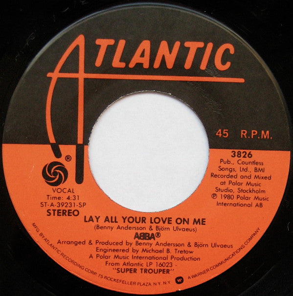 ABBA : On And On And On (7", Single, Spe)