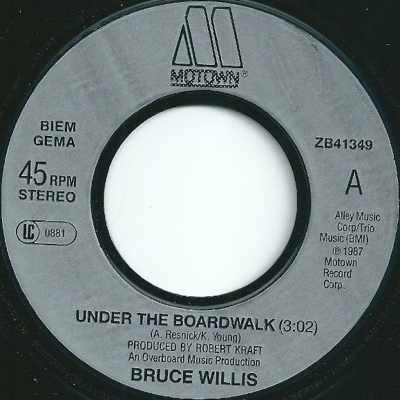 Bruce Willis : Under The Boardwalk (7", Single)