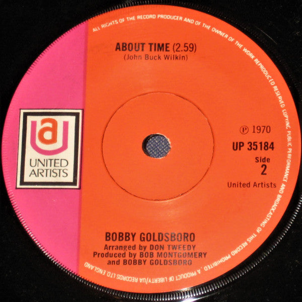 Bobby Goldsboro : Watching Scotty Grow / About Time (7")