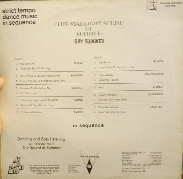 Ray Summer : The Starlight Sound Of Summer (LP, Album)