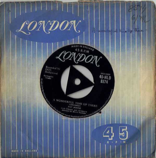 Pat Boone : It's Too Soon To Know (7", Single, Tri)
