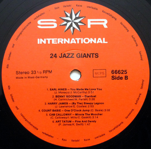 Various : 24 Jazz Giants (2xLP, Comp)