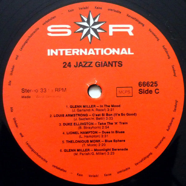 Various : 24 Jazz Giants (2xLP, Comp)