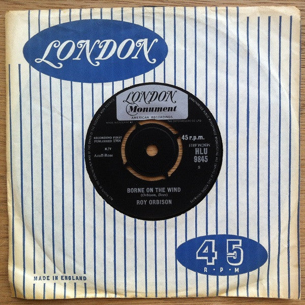 Roy Orbison : Borne On The Wind (7", Single)