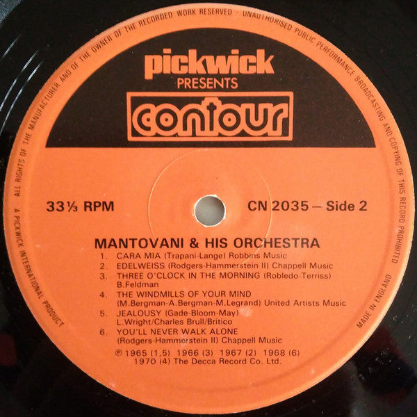 Mantovani And His Orchestra : Beautiful Music (LP, Comp)