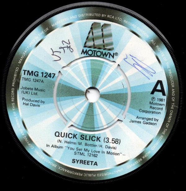 Syreeta : Quick Slick (7")
