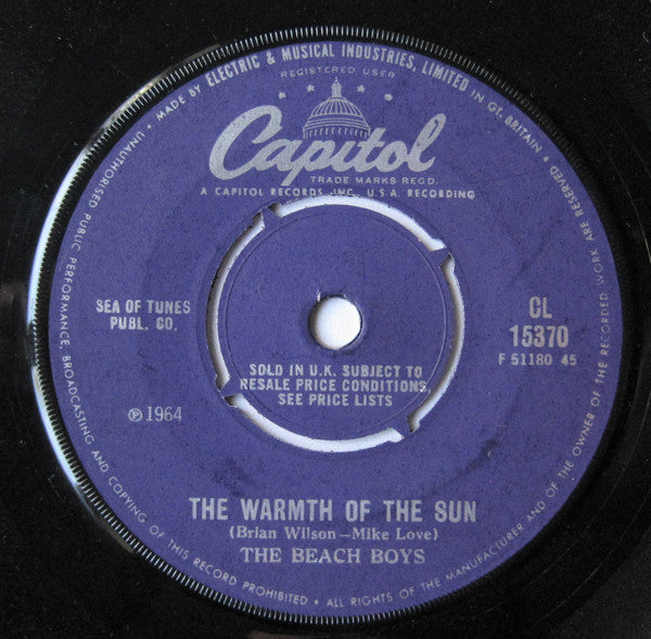 The Beach Boys : Dance, Dance, Dance (7", Single, Mono)
