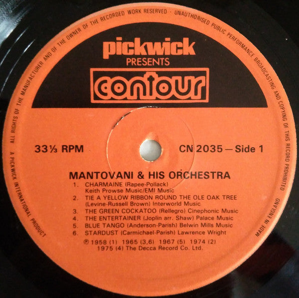 Mantovani And His Orchestra : Beautiful Music (LP, Comp)